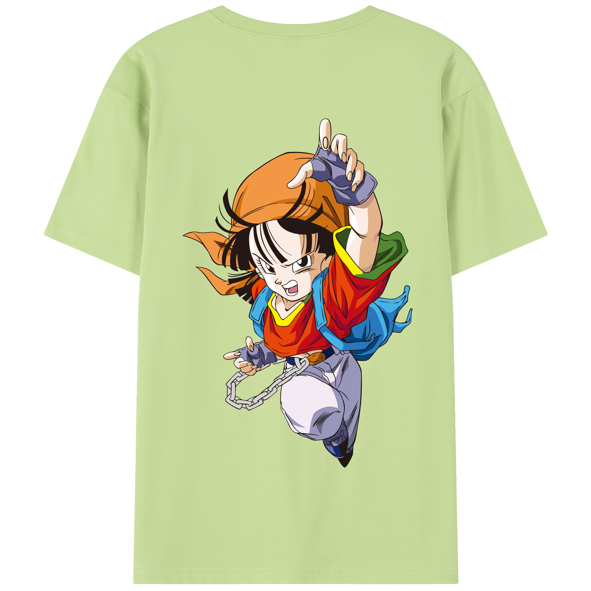 （画像用） ドラゴンボール パン DRAGON BALL Pan 綿100％半袖Tシャツ（背面プリント）